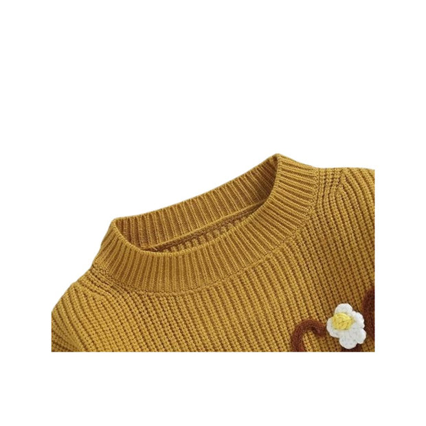 Henia Toddler Cotton Blend Knit Sweater